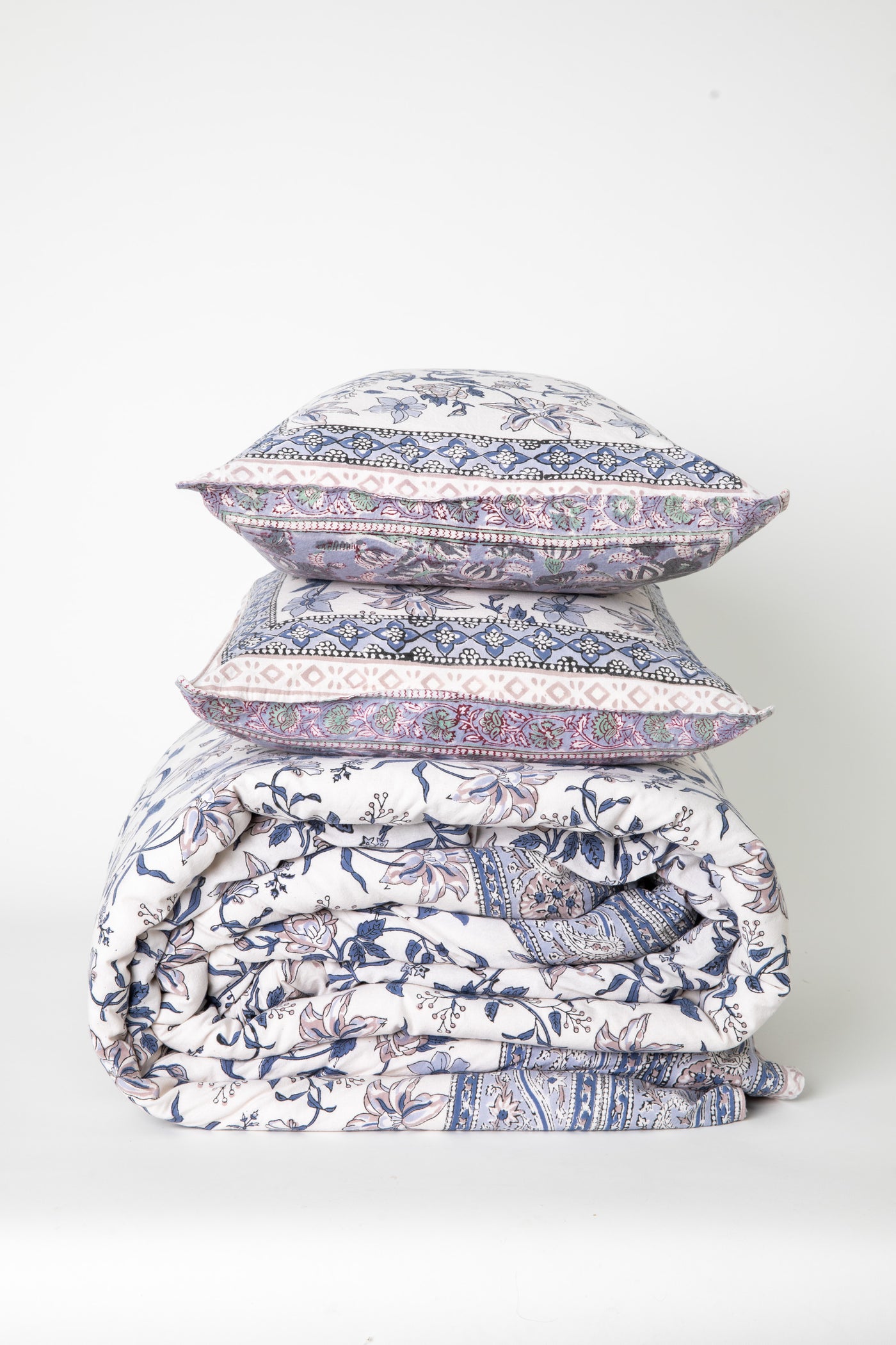 Reversible Block Print Duvet Set