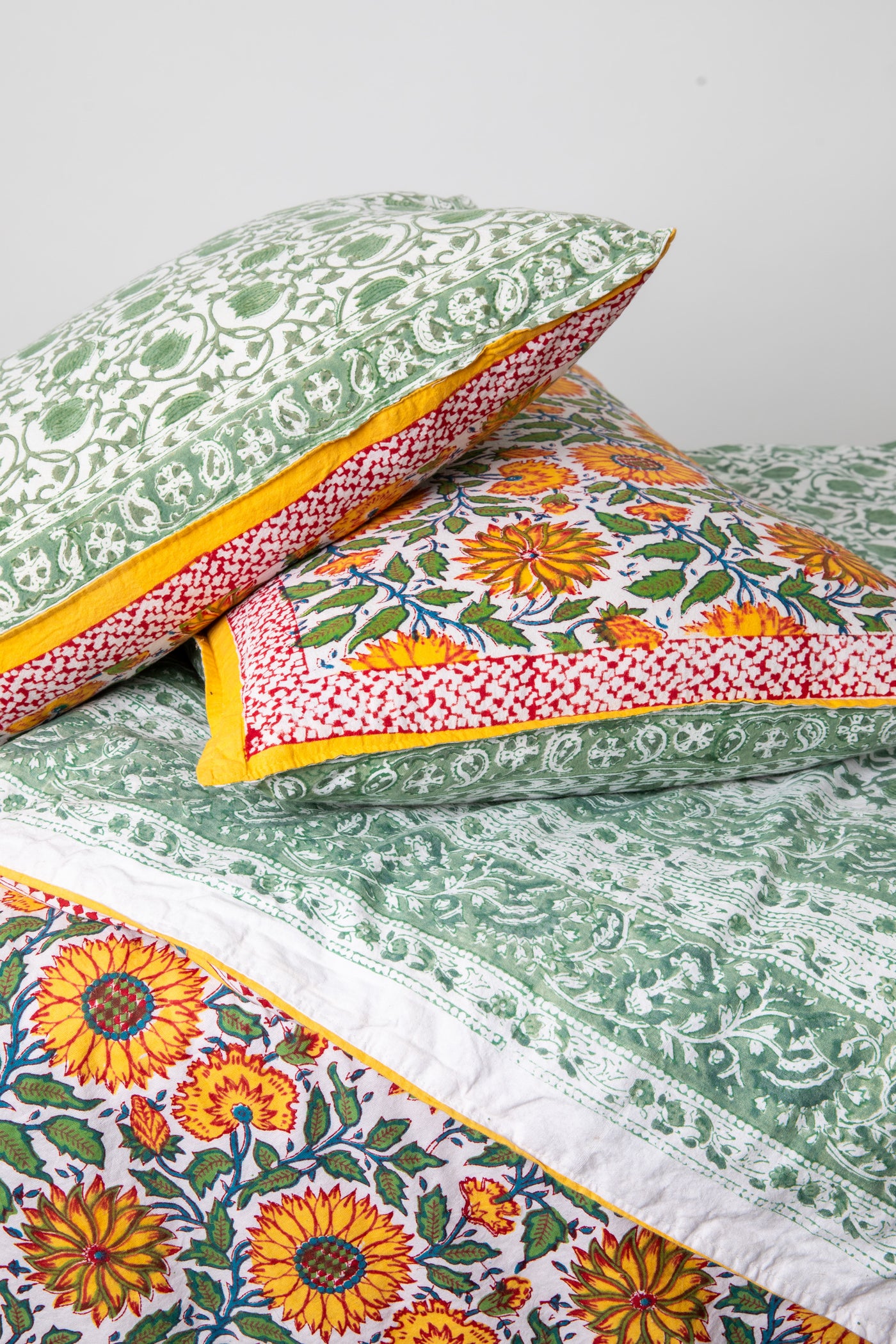 Reversible Block Print Duvet Set