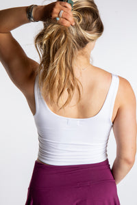 Sophie is wearing size S/M tank top in White