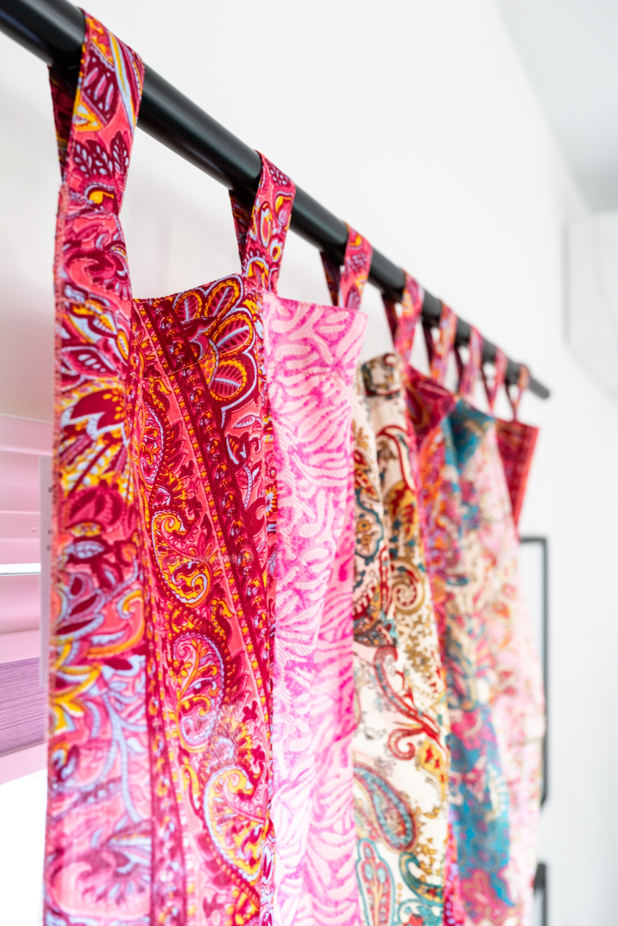 Mixed Floral Sari Silk Curtain | Boho Curtains · Mexicali Blues