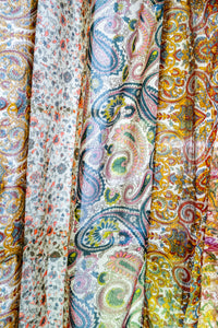 Boho Floral Curtain in Yellow