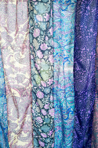 Boho Floral Curtain in Purple