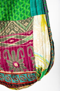 Eco-Friendly Boho Shoulder Bag in Green