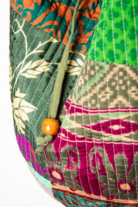 Eco-Friendly Boho Shoulder Bag in Green