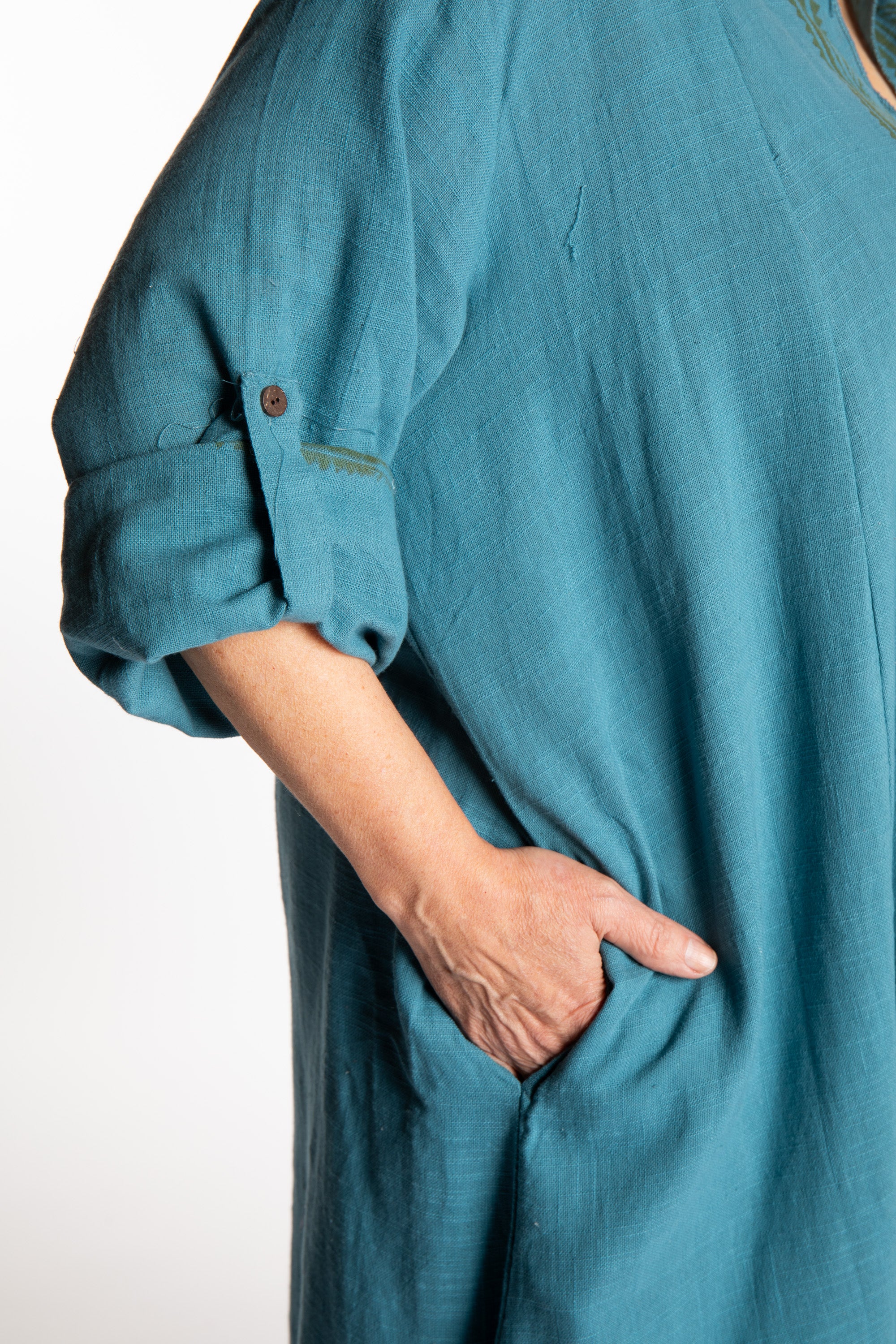 Block Print Cotton Duster | Boho Kimono Cover Up · Mexicali Blues