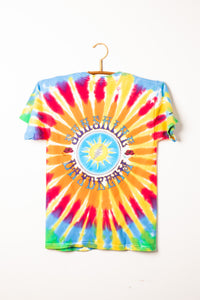 Grateful Dead tie-dye t-shirt with a Sunshine Daydream graphic design on a white background