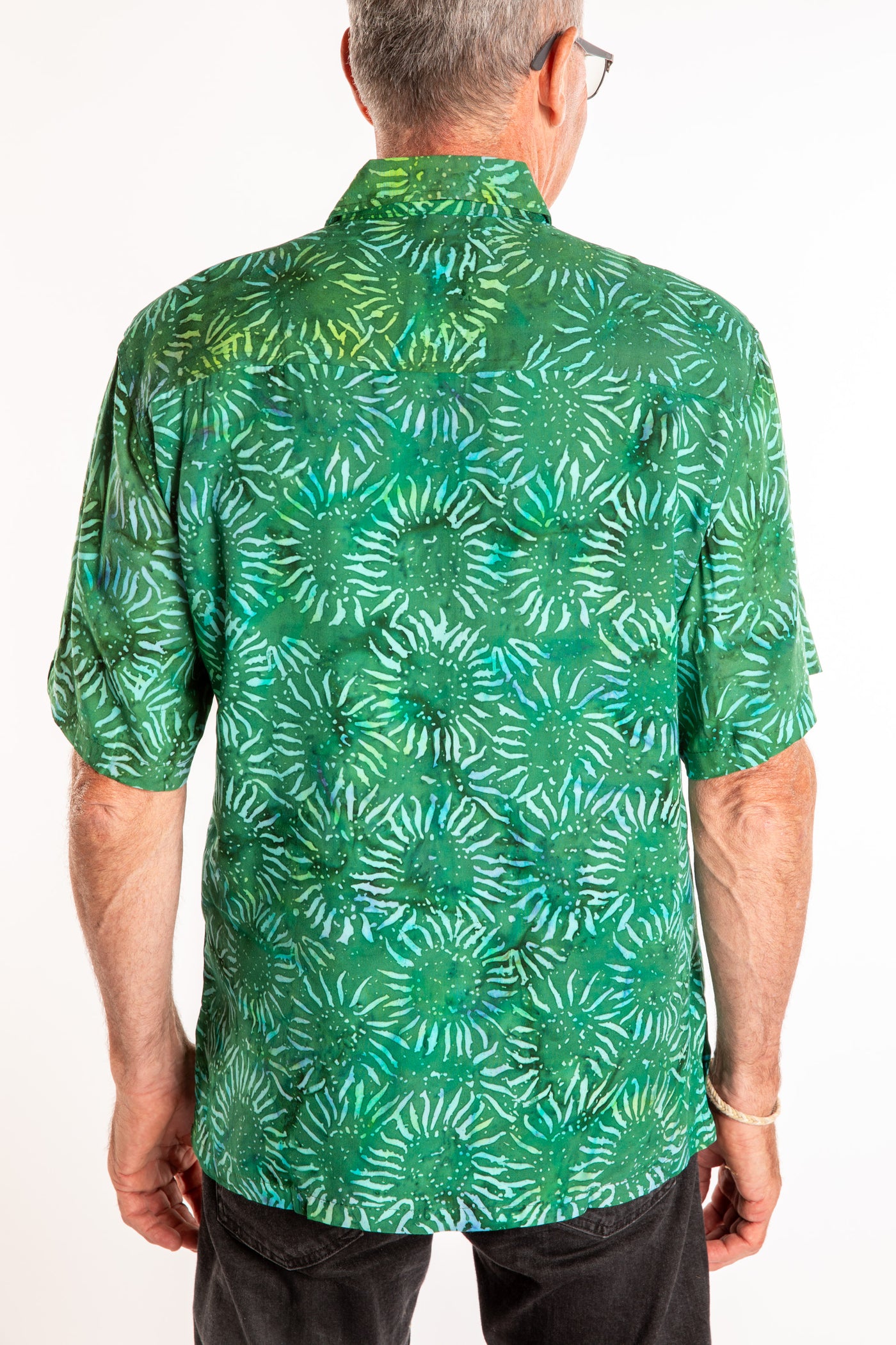 batik dress shirt Indigo Wayfinder Batik Short Sleeve Shirt