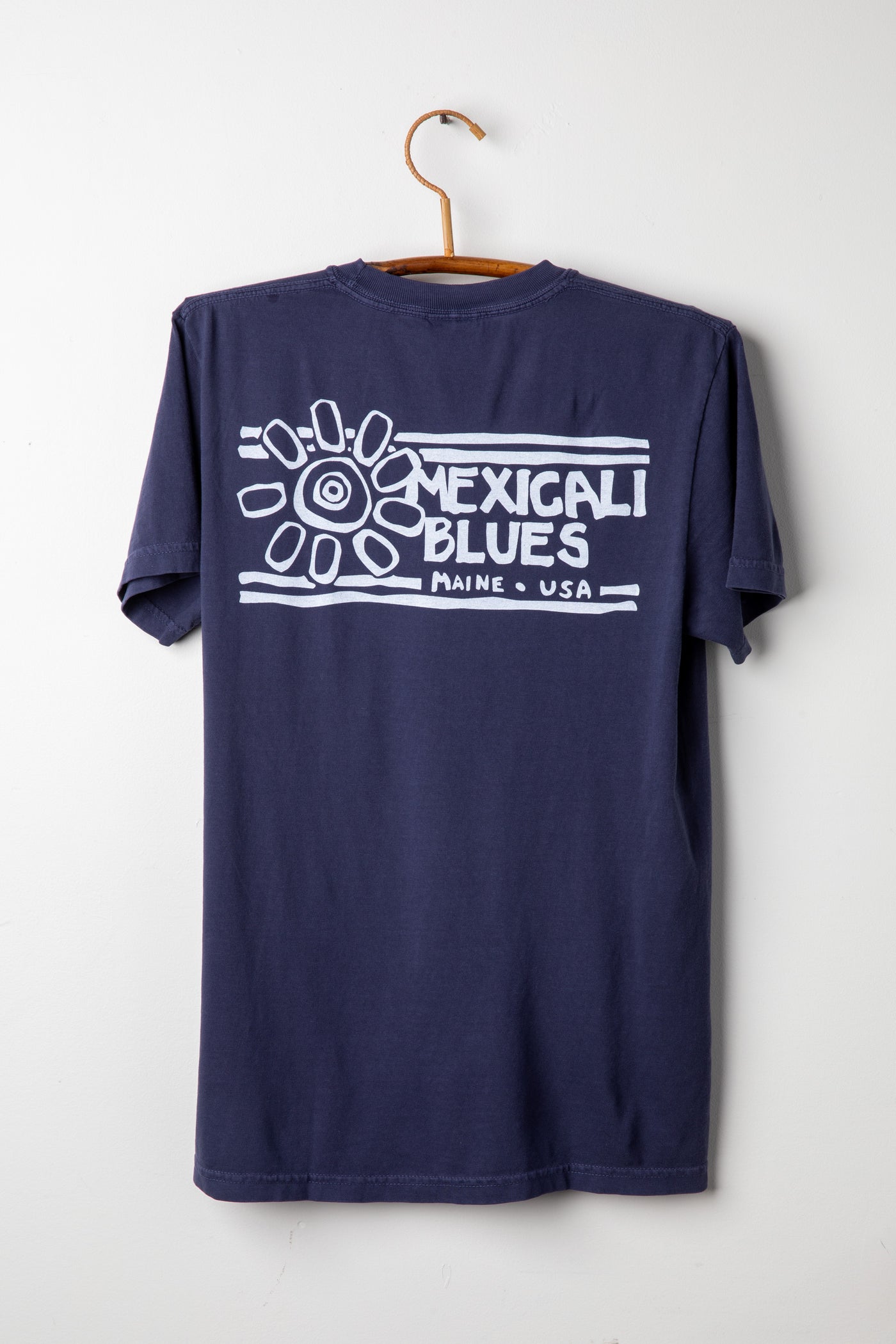 Navy Maine License Plate T Shirt