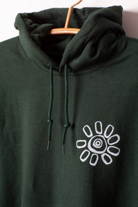 Forest Green Mexicali Flower Hoodie