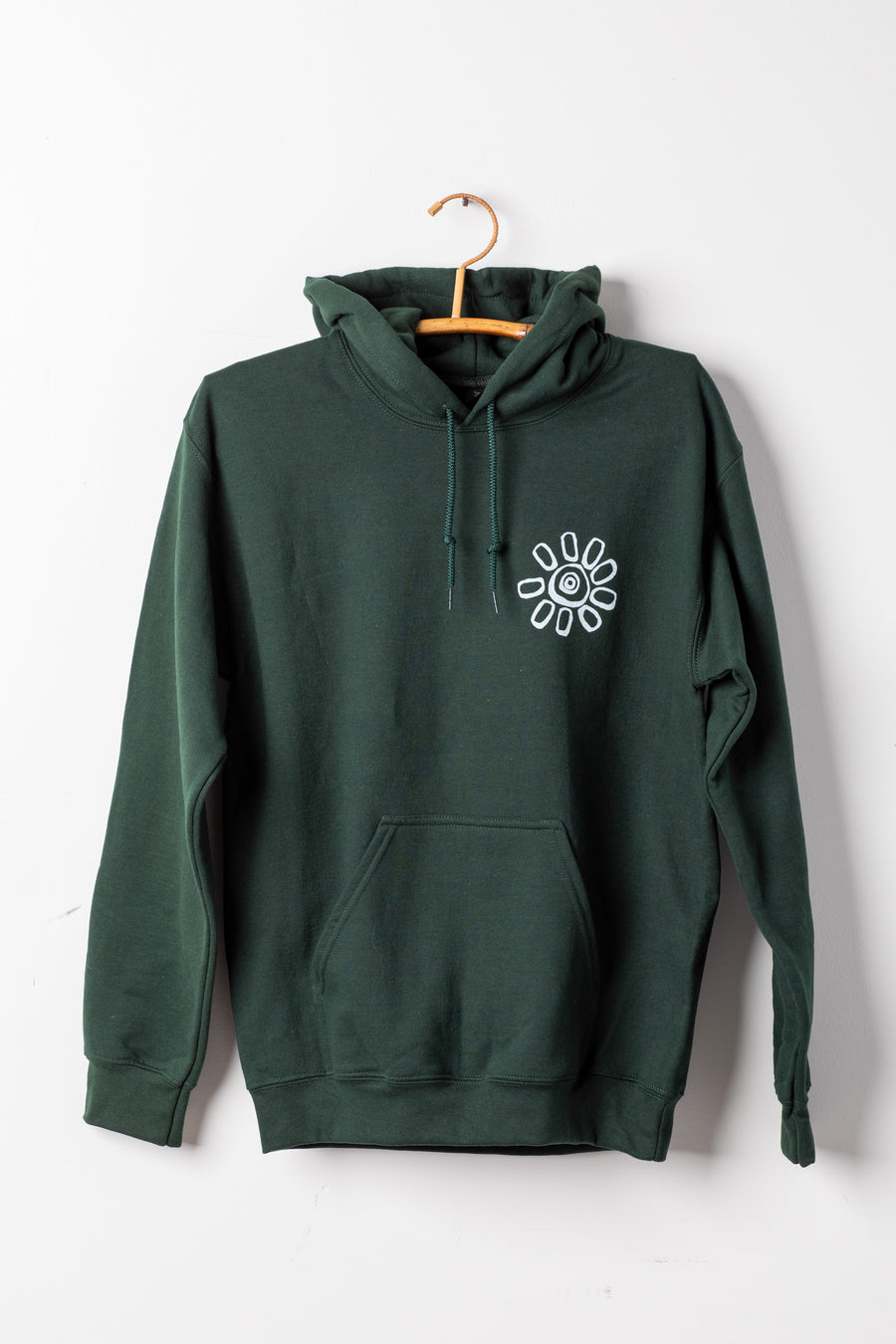 Forest Green Mexicali Flower Hoodie