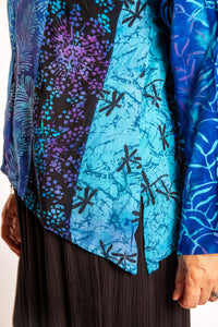 Joya Batik Panel Top in Vermillion