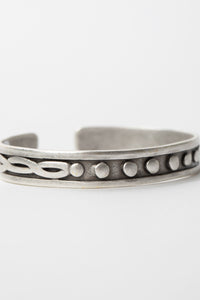 Dotted Zamak Cuff Bracelet