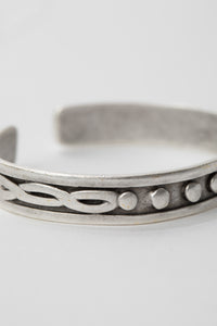 Dotted Zamak Cuff Bracelet