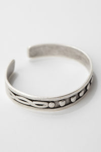 Dotted Zamak Cuff Bracelet