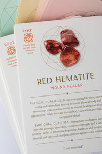 Red Hematite Card from Crystal Healing Deck