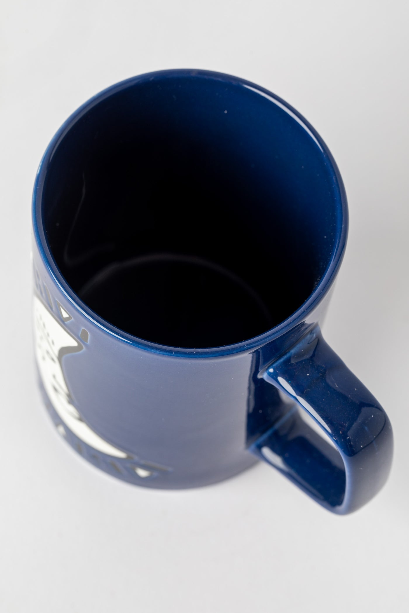 Blue Moon Cuppa Color Mug featuring celestial crescent moon motif.