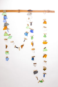 Driftwood and Mini Sea Glass Strand in Natural