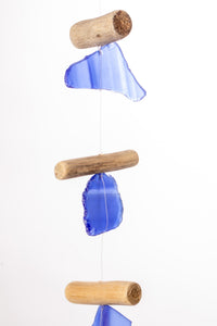 Driftwood and Sea Glass Strand in Amber