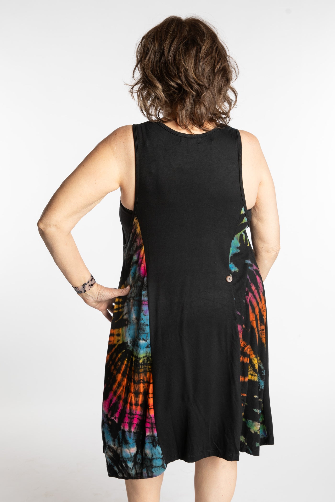 Mudmee Tie Dye Panel Tank Dress