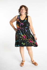 Mudmee Tie Dye Panel Tank Dress