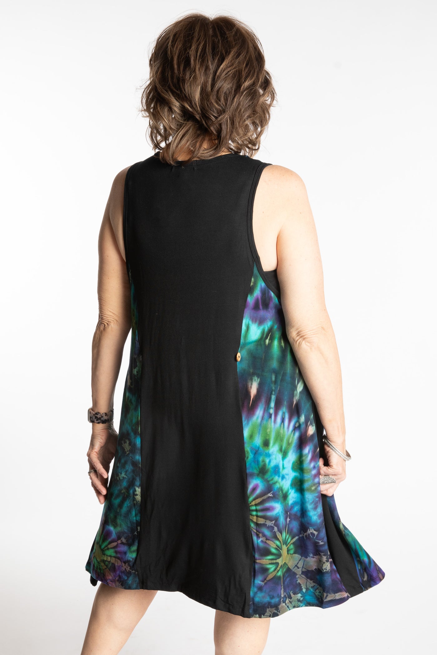 Mudmee Tie Dye Panel Tank Dress