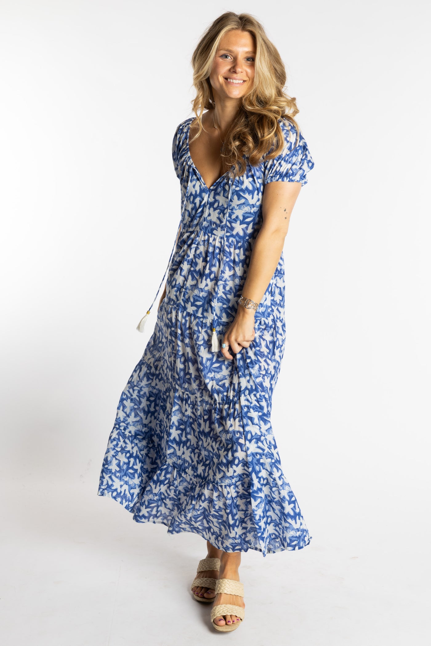 Amara Cotton Maxi Dress | Flowy Bohemian Maxi Dress for Women Mexicali Blues Amara Cotton Maxi Dress | Flowy Bohemian Maxi Dress for Women Mexicali Blues