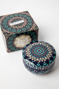 Mandala Travel Tin Candle in scent Fir Forest
