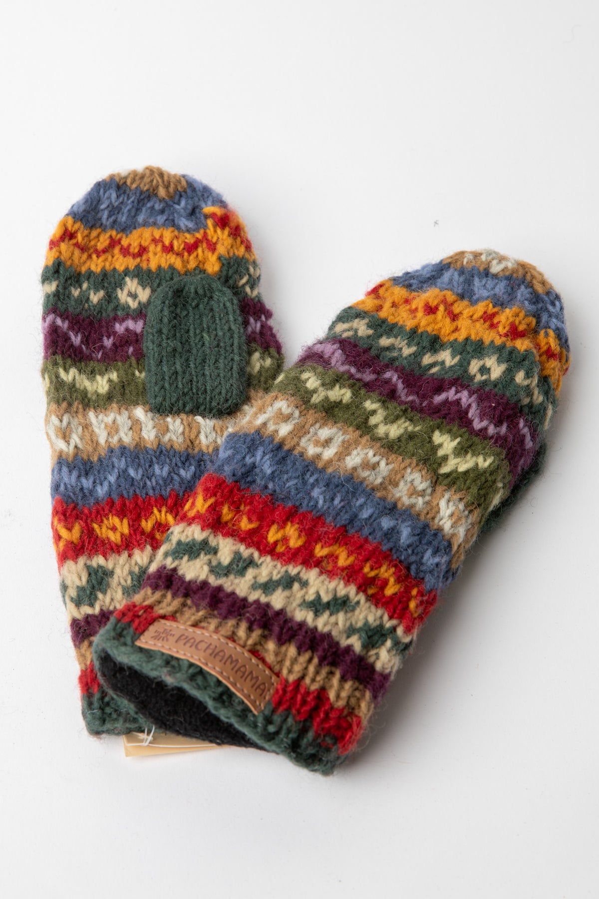 Elveden Handmade Wool Mittens in Multicolor