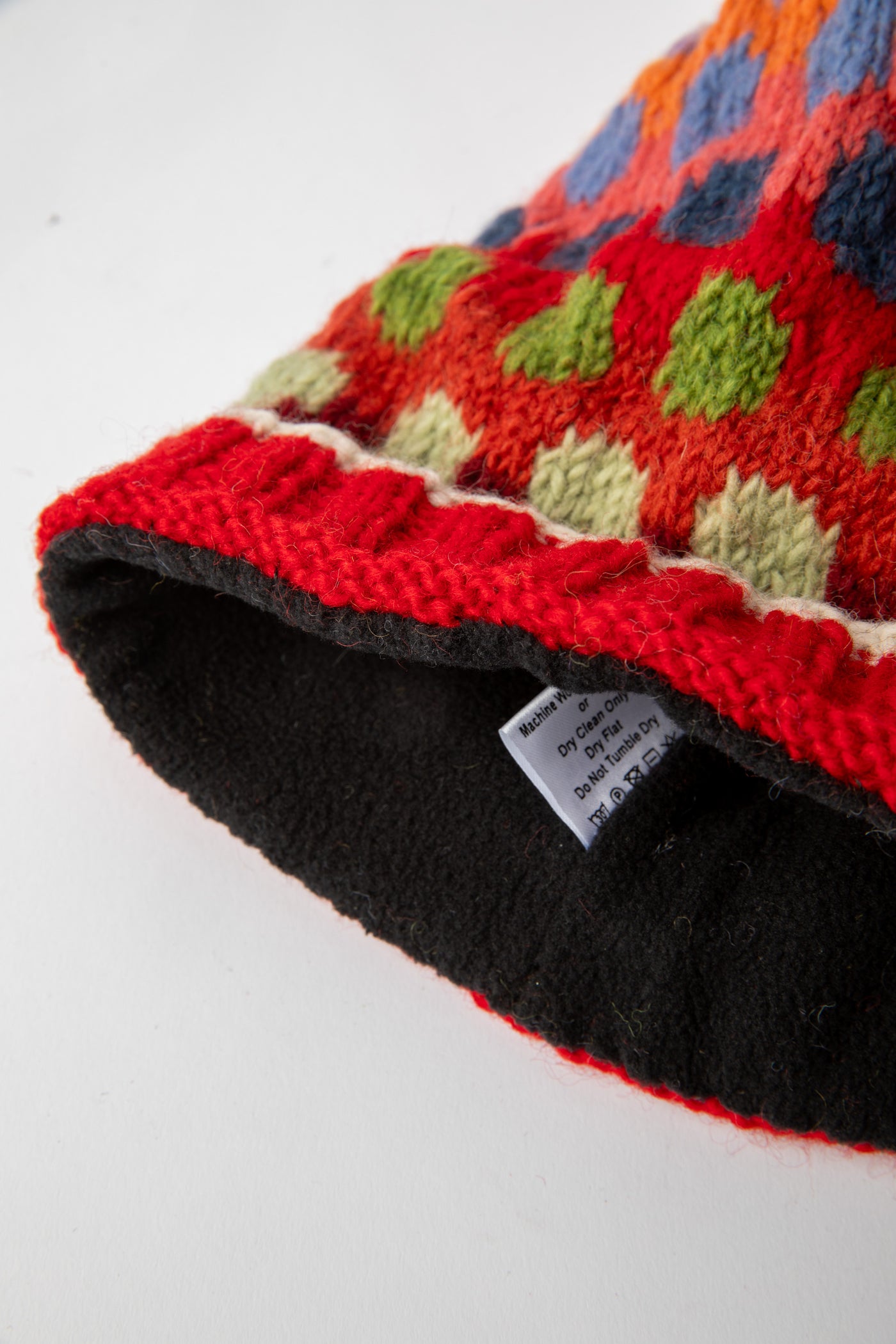 Spots Dots and Stripes Handmade Wool Hat