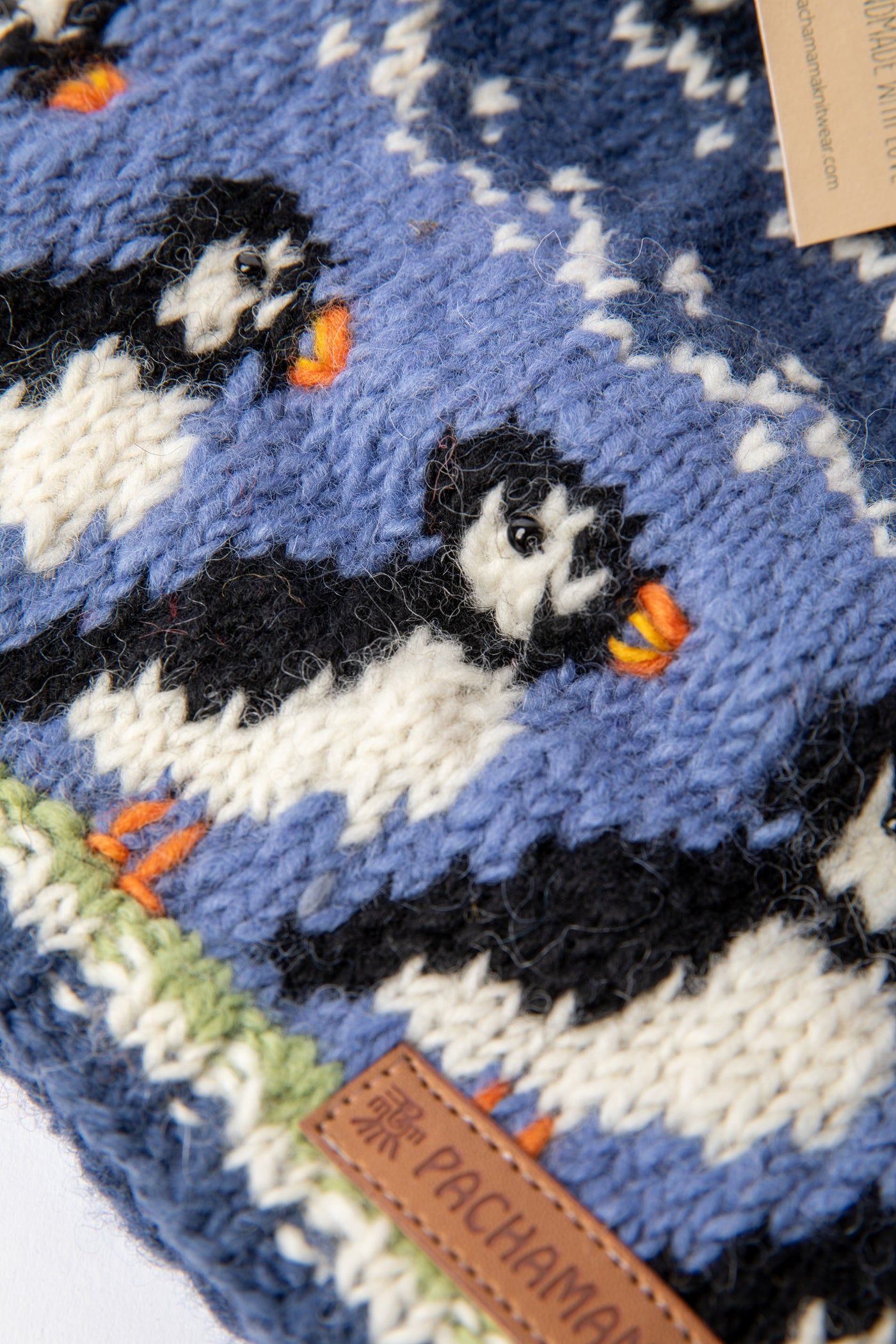 Maine Puffin Handmade Wool Hat