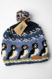 Maine Puffin Handmade Wool Hat