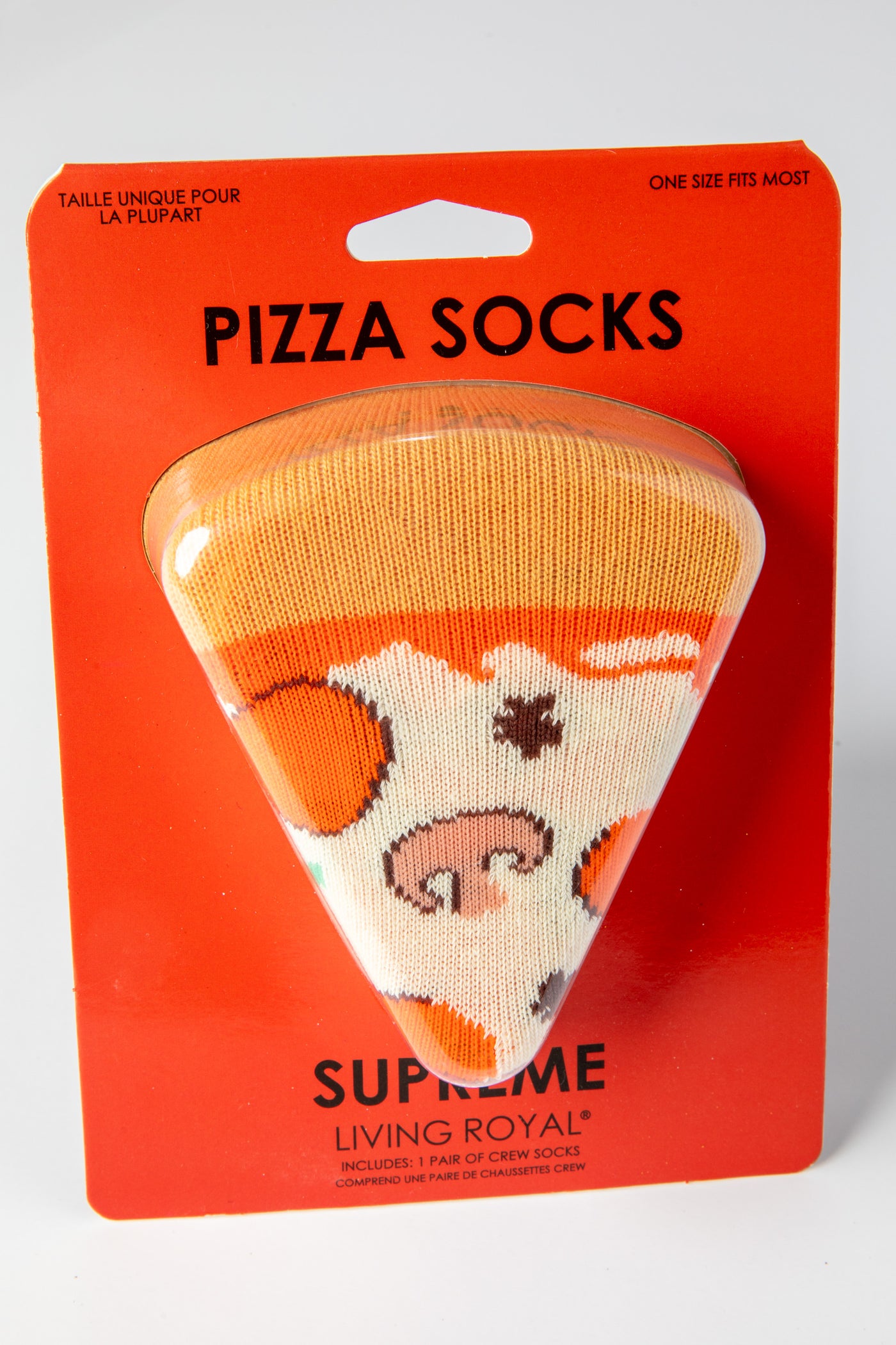 Pizza 3D Packaged Crew Socks
