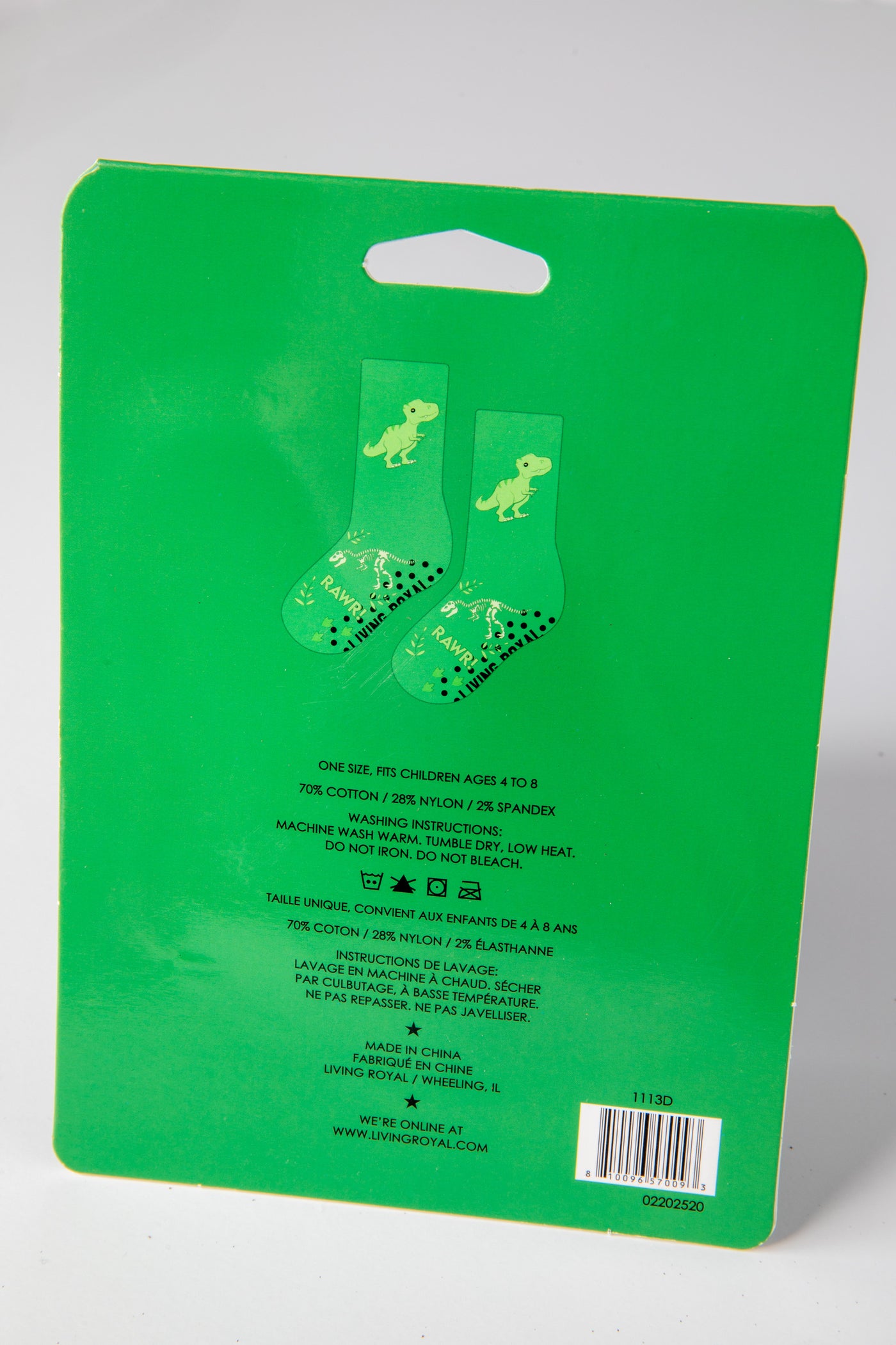 Dino 3D Packaged Kids Socks