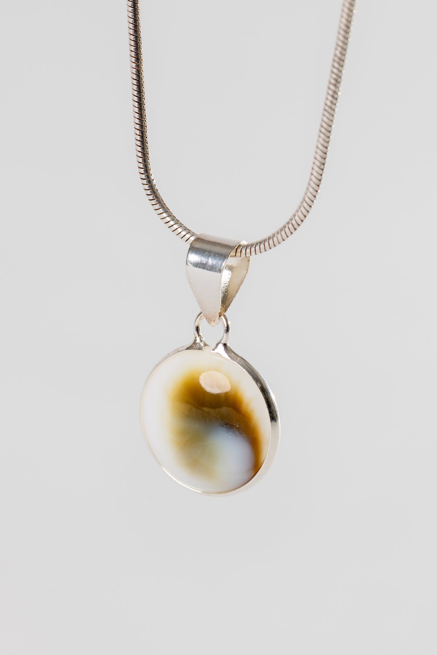 One of a Kind Round Shiva Eye Pendant P139