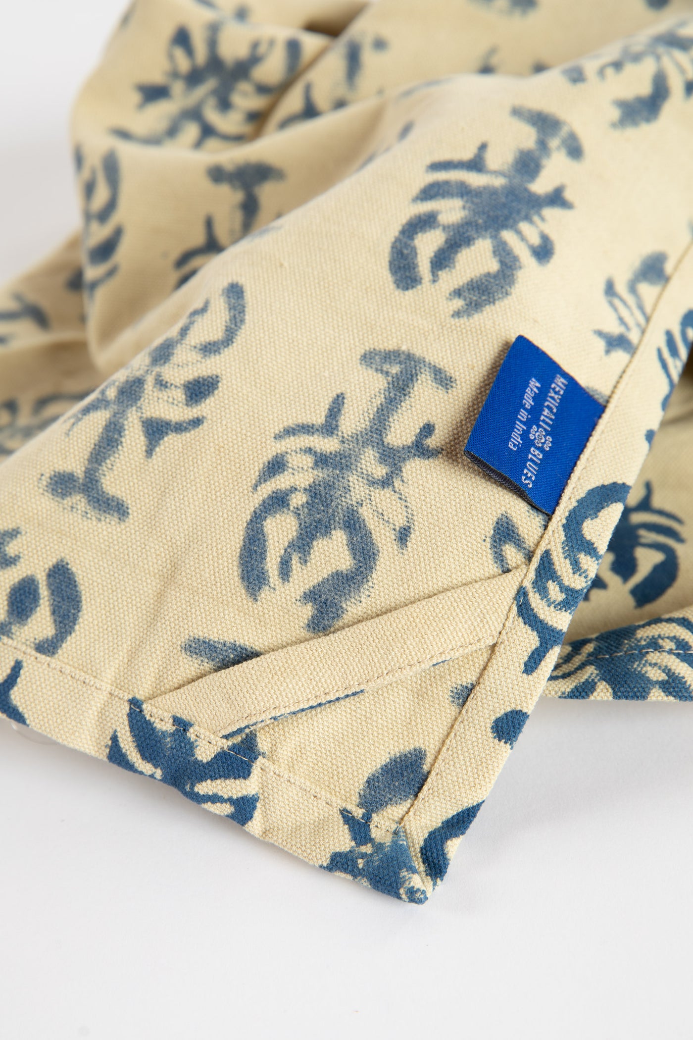 Lobster Block Print Kitchen Towel