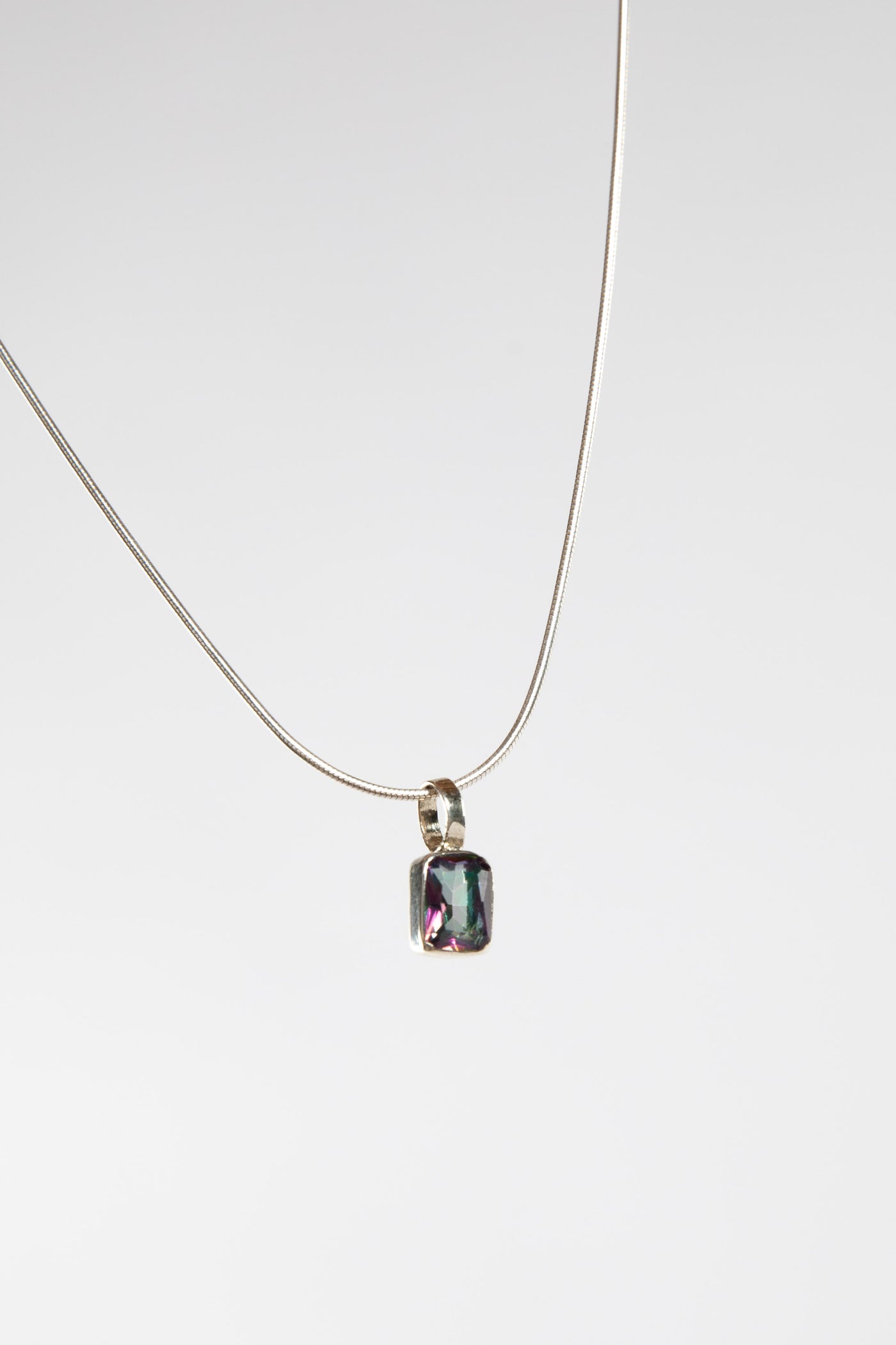 One of a Kind Mystic Topaz Pendant P143