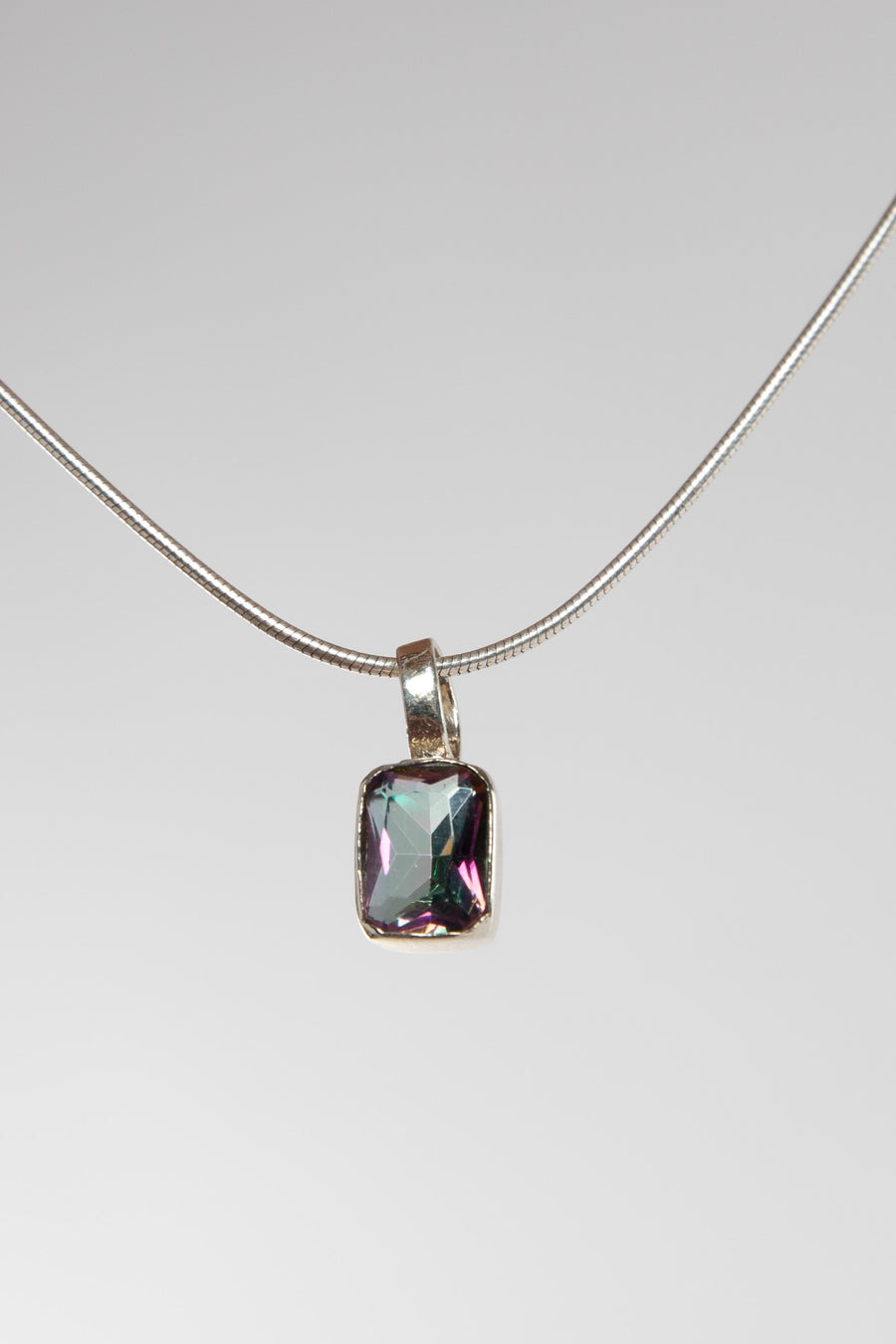 One of a Kind Mystic Topaz Pendant P143