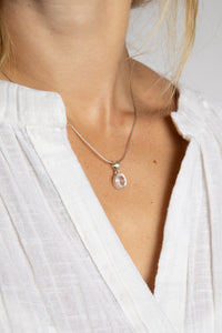 One of a Kind Rose Quartz Pendant P146