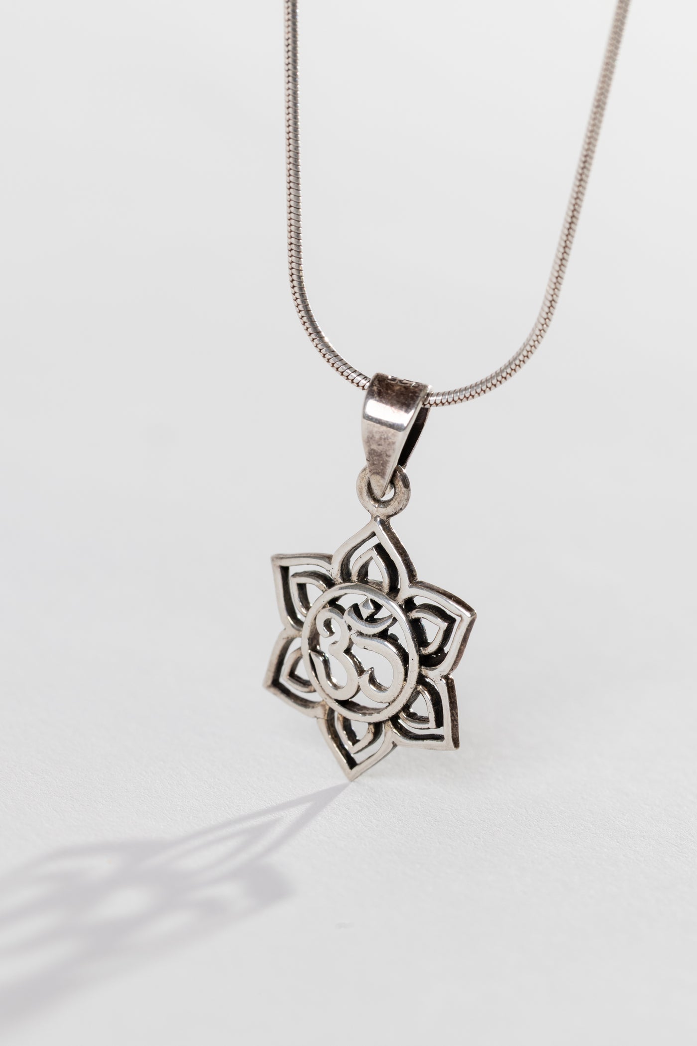 One of a Kind Sterling Silver Ohm Pendant P140