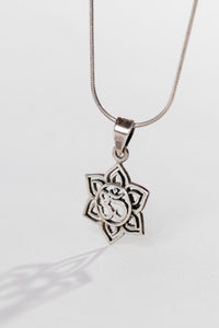 One of a Kind Sterling Silver Ohm Pendant P140