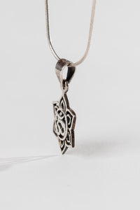 One of a Kind Sterling Silver Ohm Pendant P140