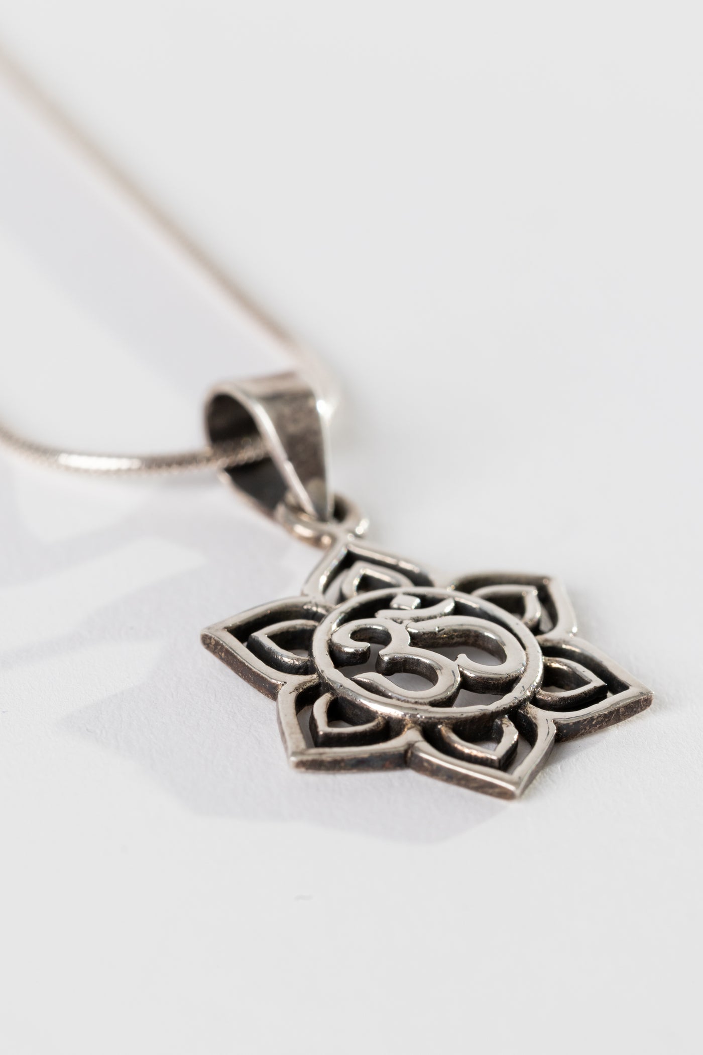 One of a Kind Sterling Silver Ohm Pendant P140