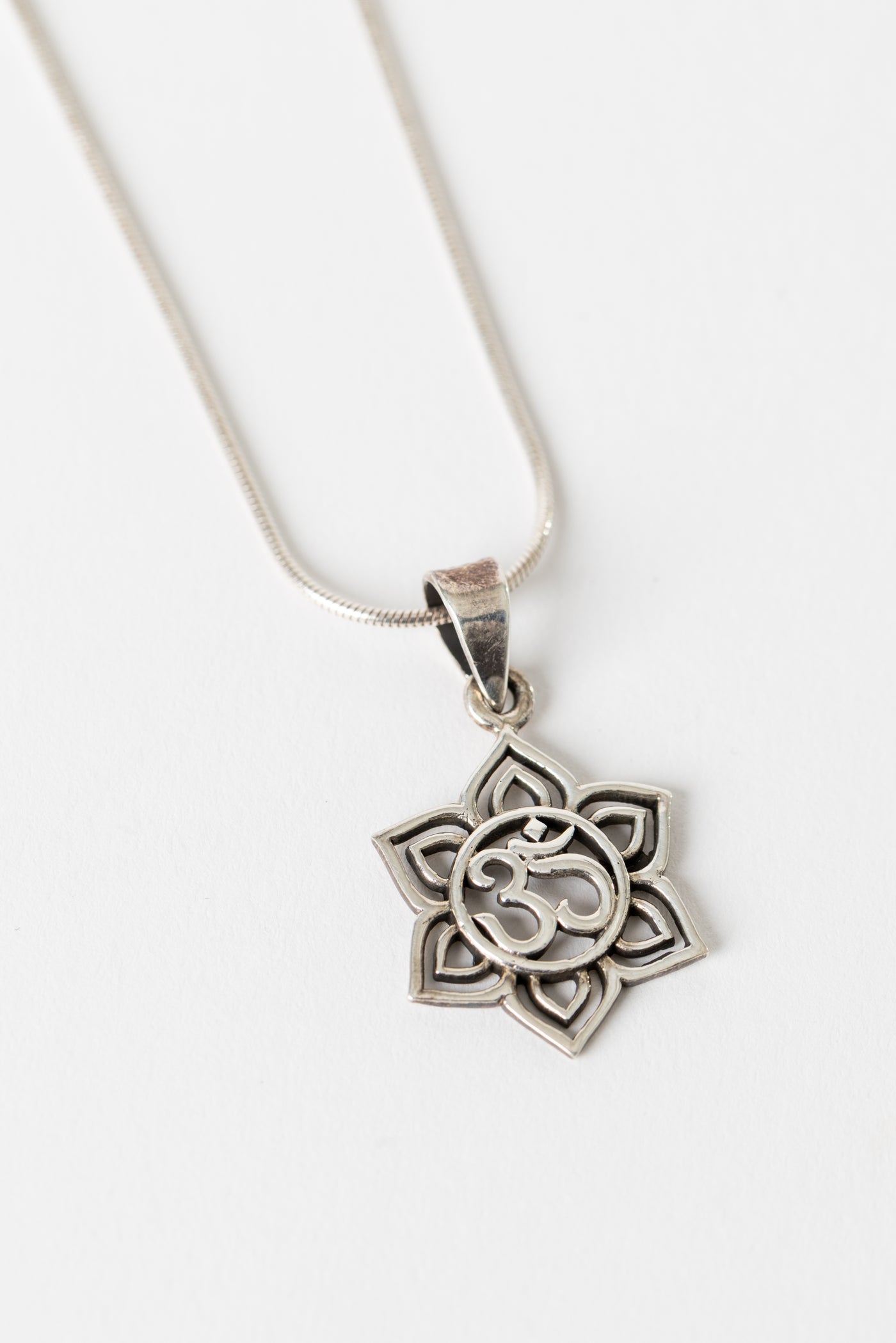 One of a Kind Sterling Silver Ohm Pendant P140