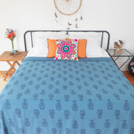 Provincial Block Print Queen Tapestry
