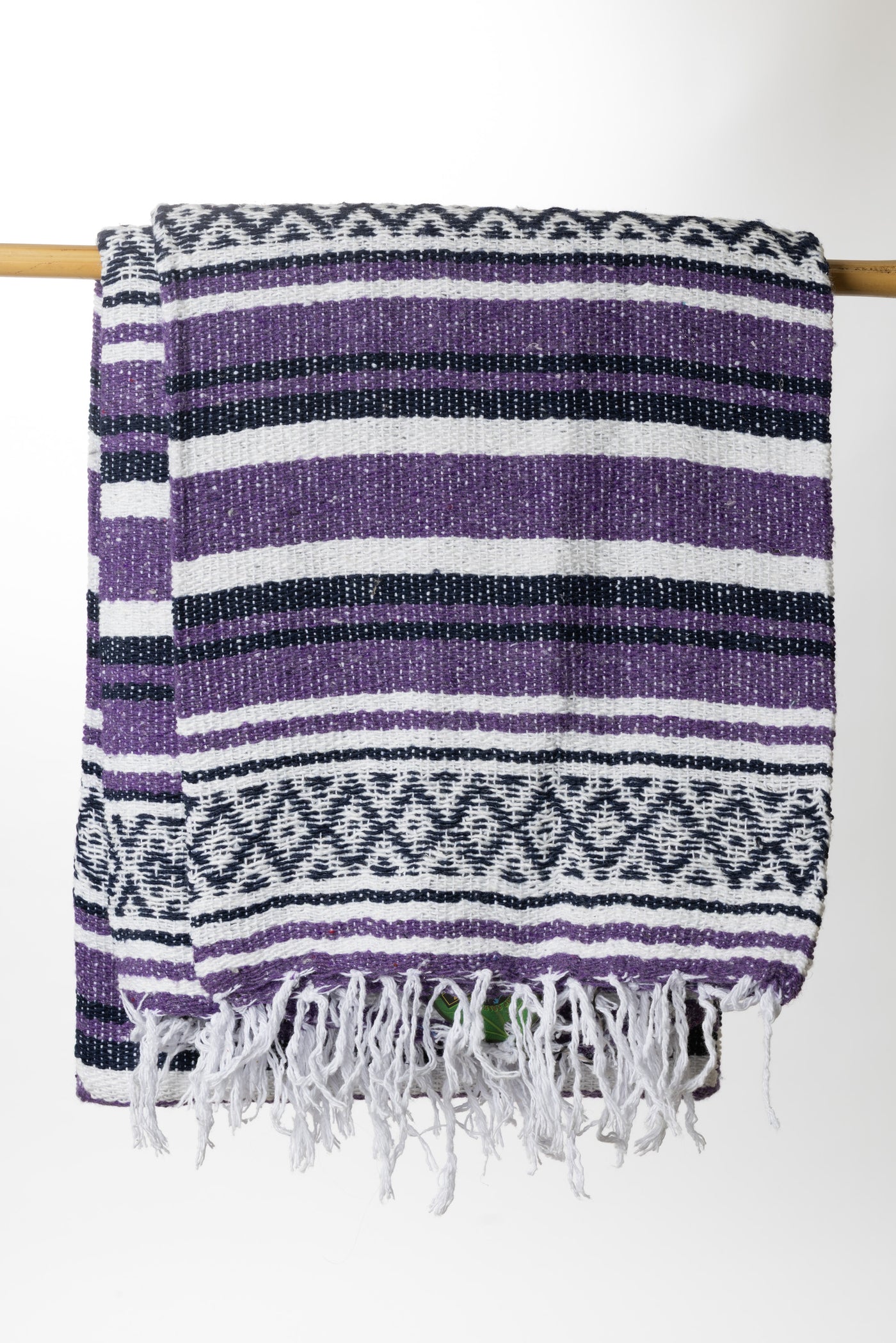 Purple Recycled Mexican Falsa Blanket