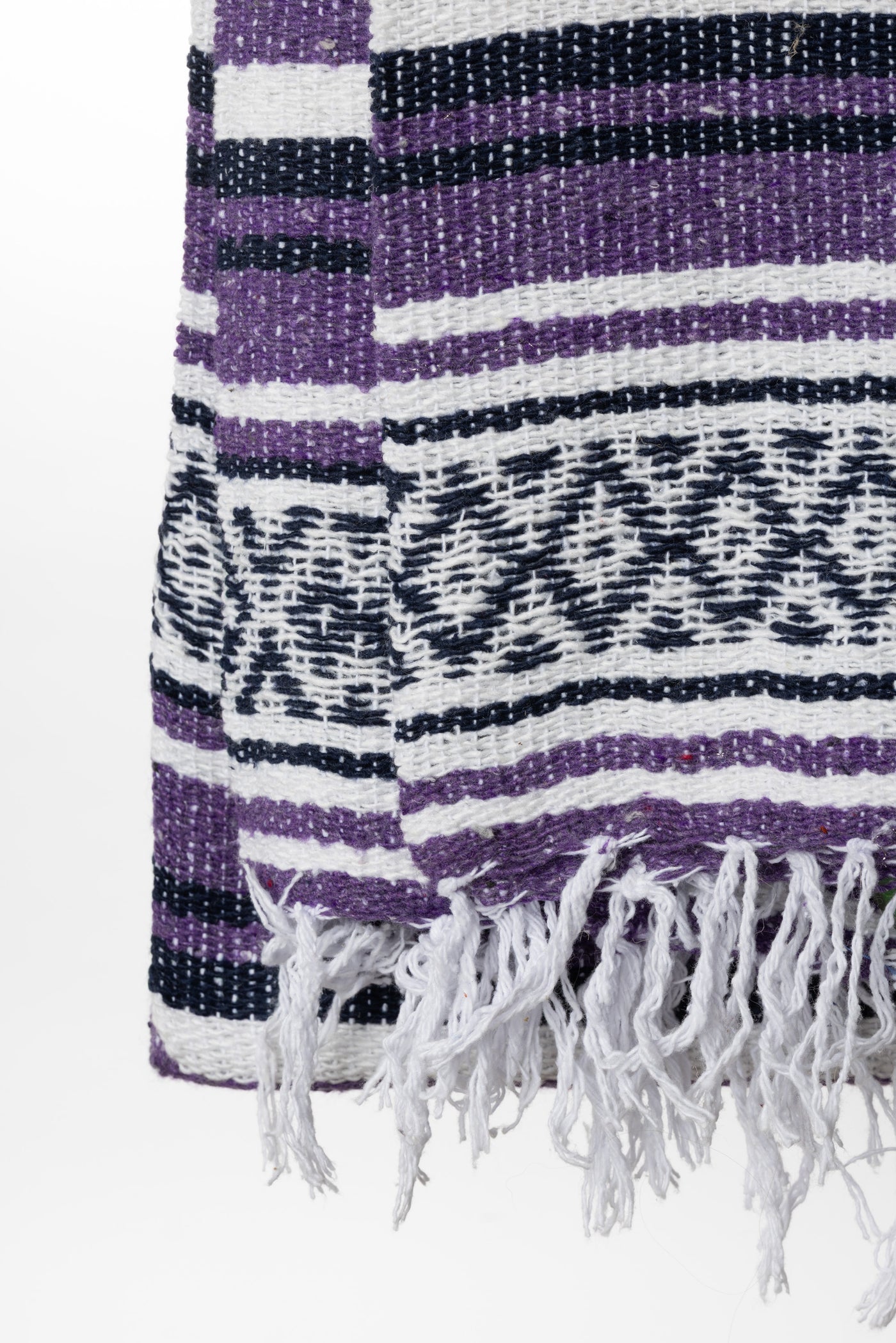 Purple Recycled Mexican Falsa Blanket