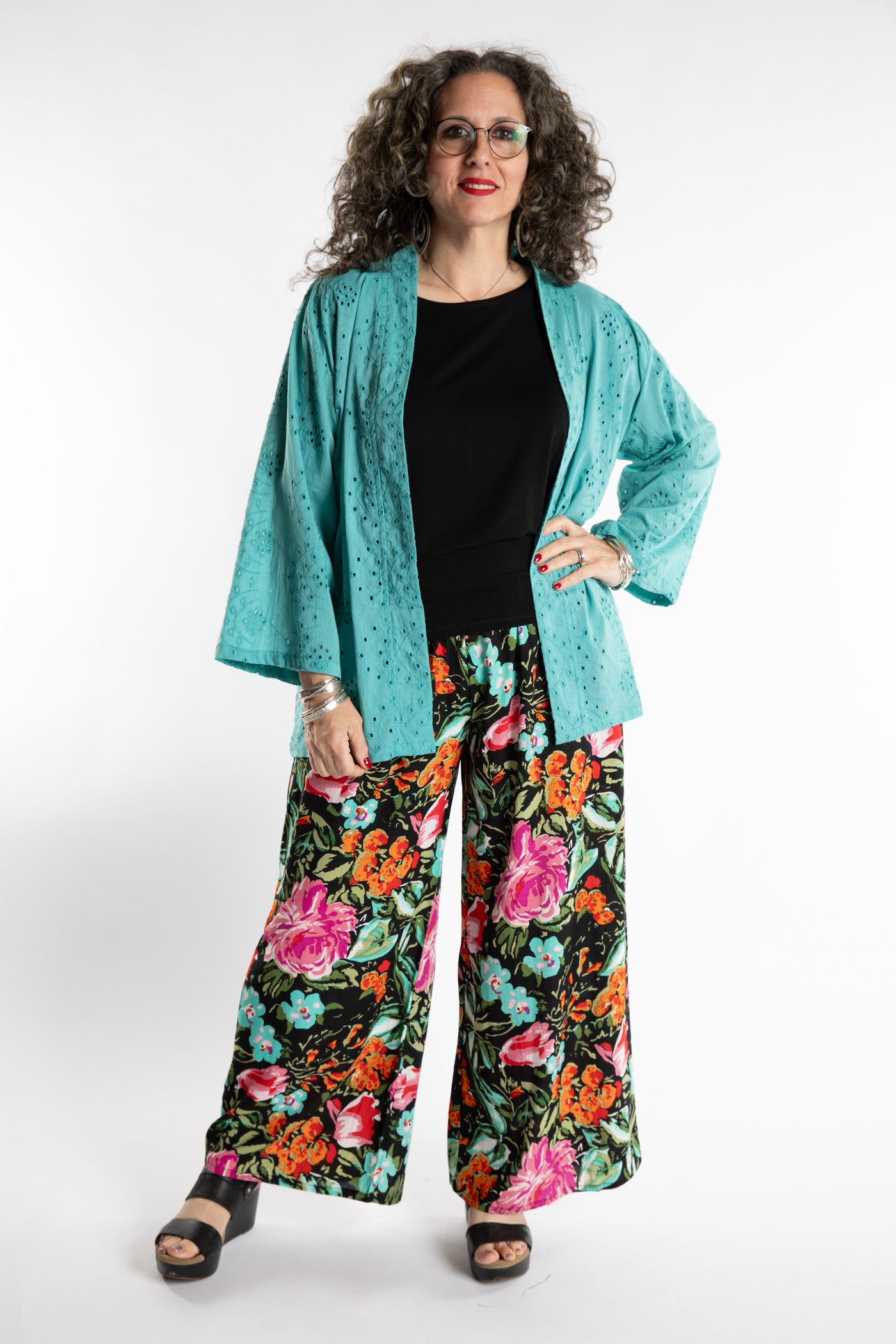 Anandi Cotton Eyelet Cardigan