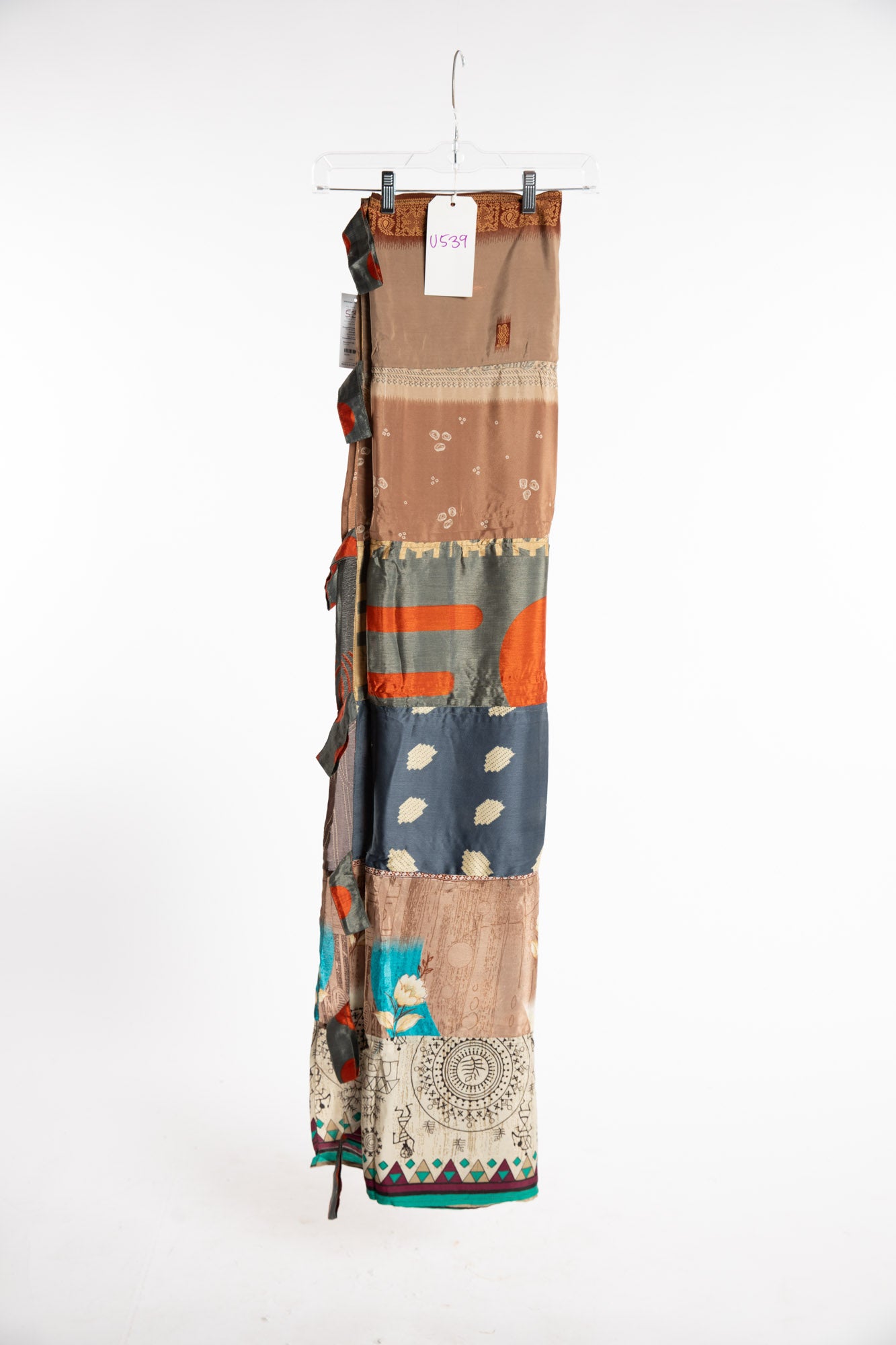 One of a Kind Recycled Silk Curtain