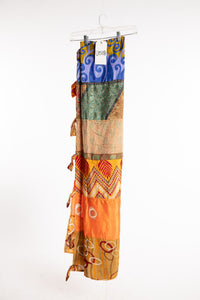 One of a Kind Recycled Silk Curtain