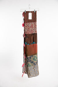 One of a Kind Recycled Silk Curtain
